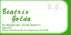 beatrix golda business card